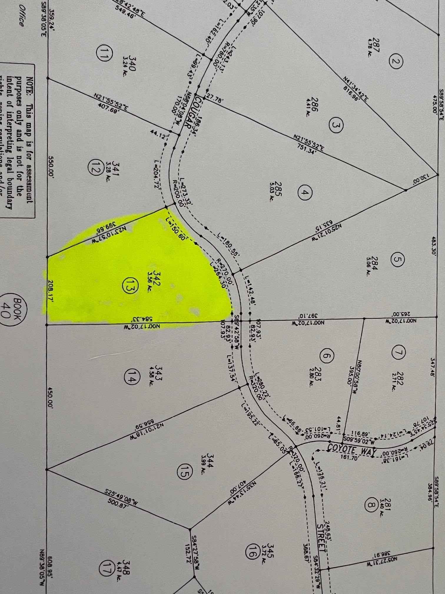 Lot 342 Cougar St  