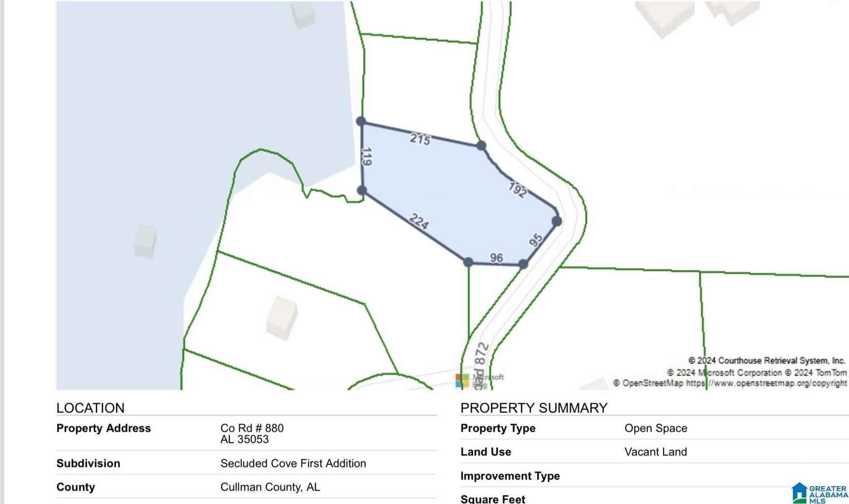 Lot 7 COUNTY Rd 880  