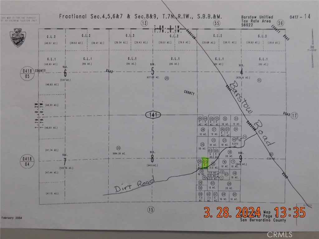 0 Barstow Rd Area  