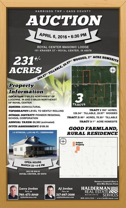 Farm and Ranch in Cass County, Indiana