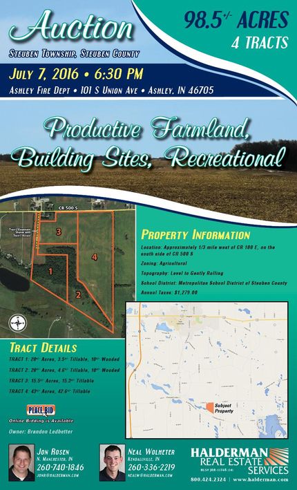 Farm and Ranch in Steuben County, Indiana