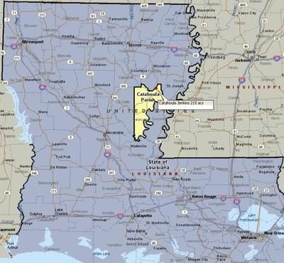 Land in Catahoula Parish, Louisiana