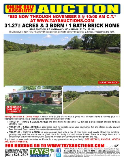 Farm and Ranch in Warren County, Tennessee