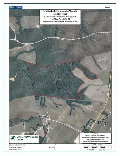 Farm and Ranch in Brunswick County, Virginia