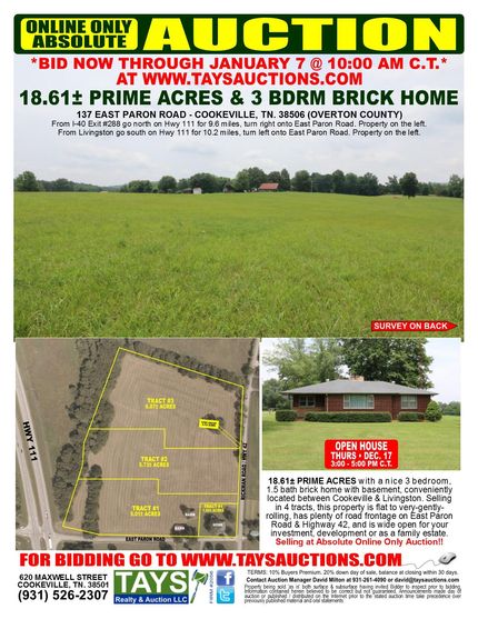 Farm and Ranch in Overton County, Tennessee