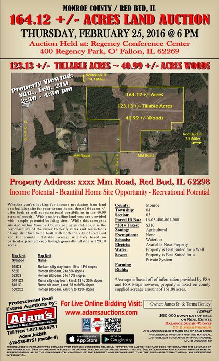 Farm and Ranch in Monroe County, Illinois