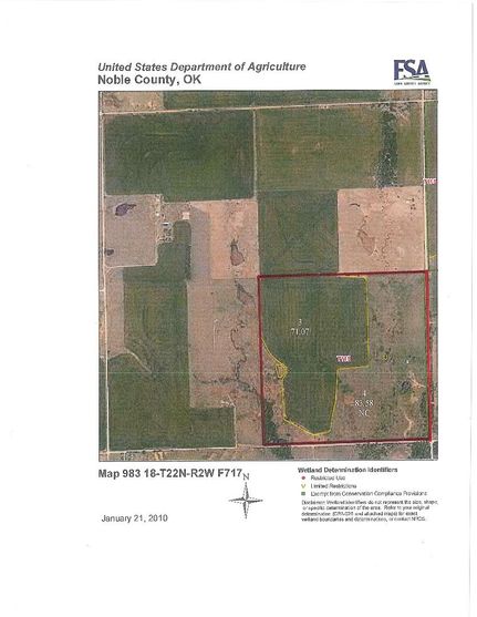 Land in Noble County, Oklahoma