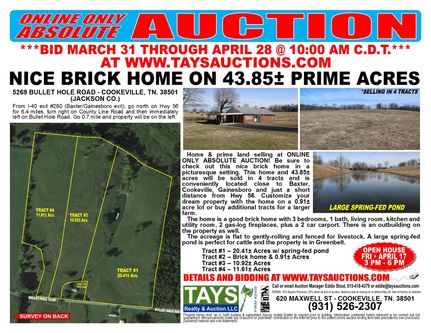 Farm and Ranch in Jackson County, Tennessee