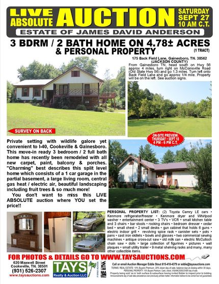 Farm and Ranch in Jackson County, Tennessee