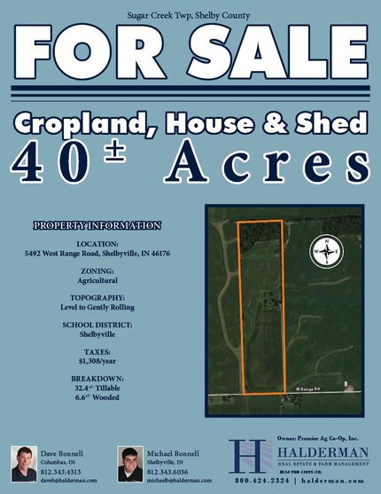 Farm and Ranch in Shelby County, Indiana