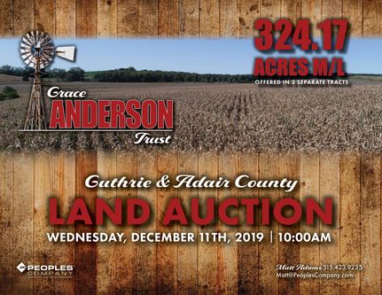 Land in Adair County, Iowa