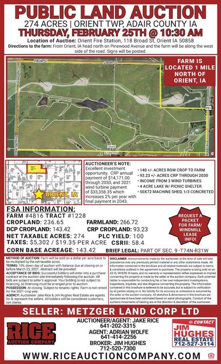 Farm and Ranch in Adair County, Iowa