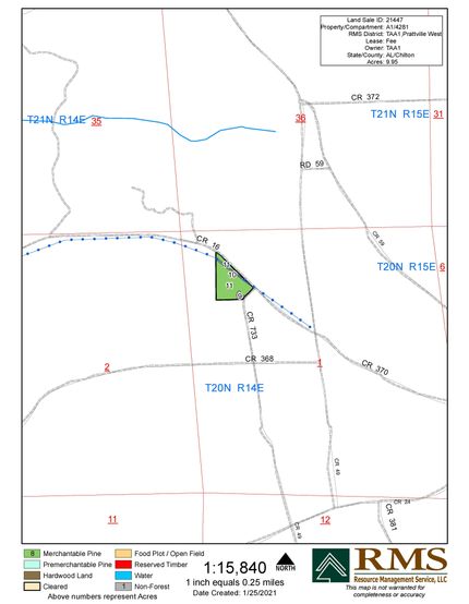 Recreational Property in Chilton County, Alabama