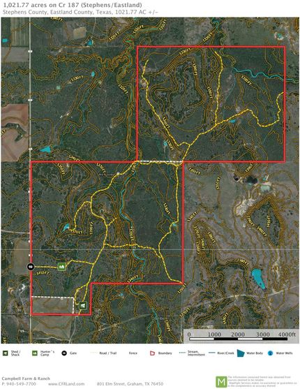 Farm and Ranch in Stephens County, Texas