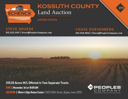 Farm and Ranch in Kossuth County, Iowa