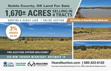 Farm and Ranch in Noble County, Oklahoma
