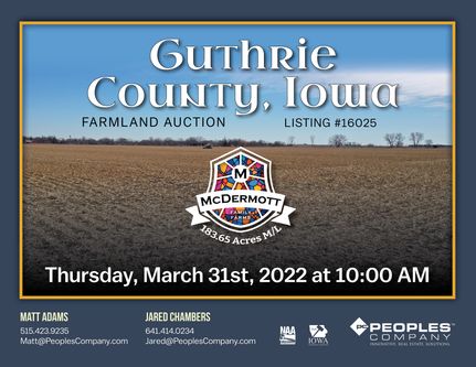 Farm and Ranch in Guthrie County, Iowa
