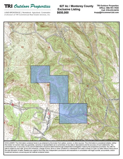 Timberland Property in Monterey County, California