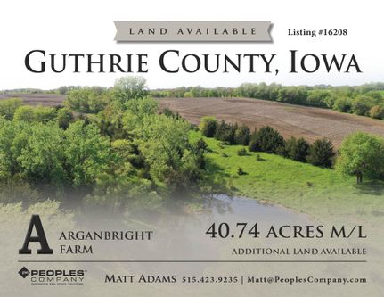 Land in Guthrie County, Iowa
