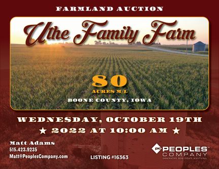 Farm and Ranch in Boone County, Iowa