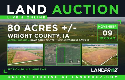 Farm and Ranch in Wright County, Iowa