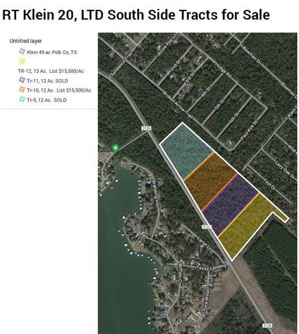 Land for sale in Polk County, Texas