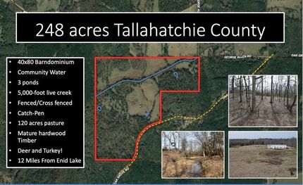 Farm and Ranch in Tallahatchie County, Mississippi