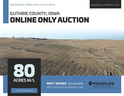 Farm and Ranch in Guthrie County, Iowa