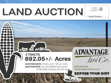 Land in Hand County, South Dakota