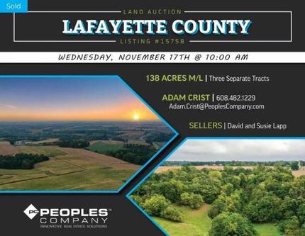 Land in Lafayette County, Wisconsin