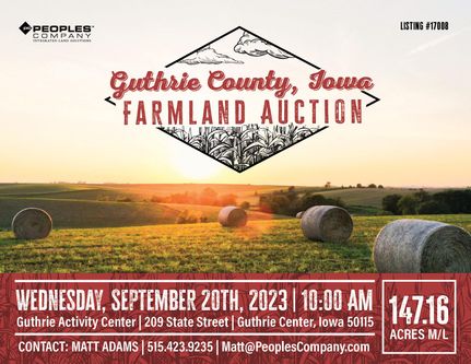 Farm and Ranch in Guthrie County, Iowa