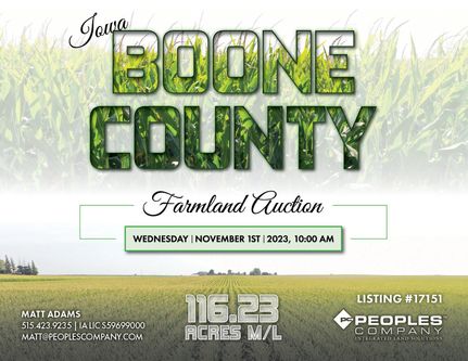 Land in Boone County, Iowa