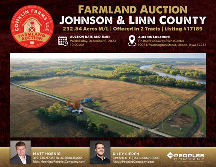 Farm and Ranch in Johnson County, Iowa