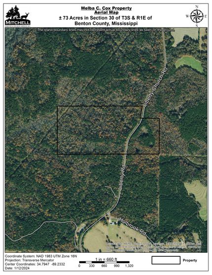 Timberland Property in Benton County, Mississippi