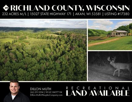Recreational Property in Richland County, Wisconsin