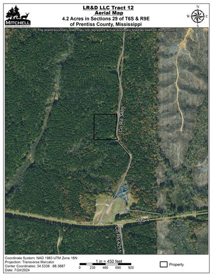 Land in Prentiss County, Mississippi