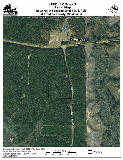 Undeveloped Land in Prentiss County, Mississippi