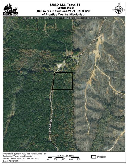 Land in Prentiss County, Mississippi