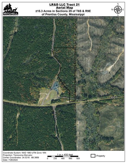 Land for sale in Prentiss County, Mississippi