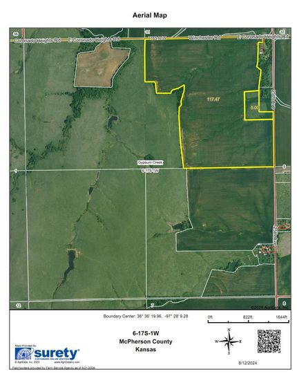 Land in McPherson County, Kansas