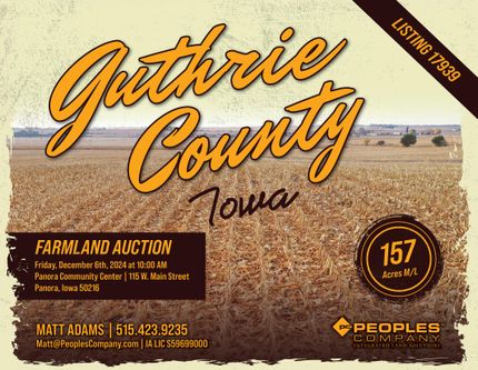 Farm and Ranch in Guthrie County, Iowa