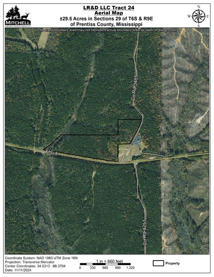 Land in Prentiss County, Mississippi