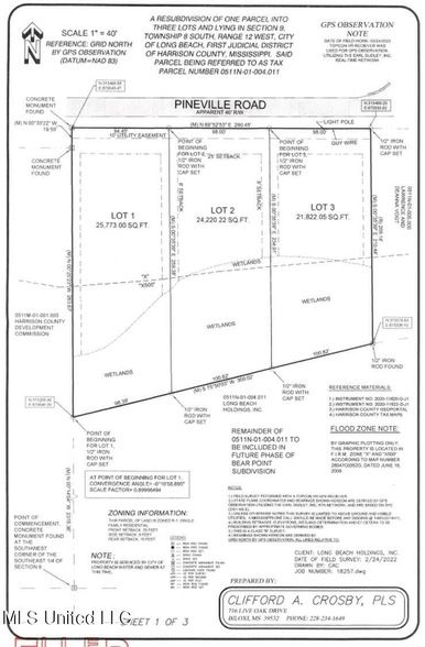 Land in Harrison County, Mississippi
