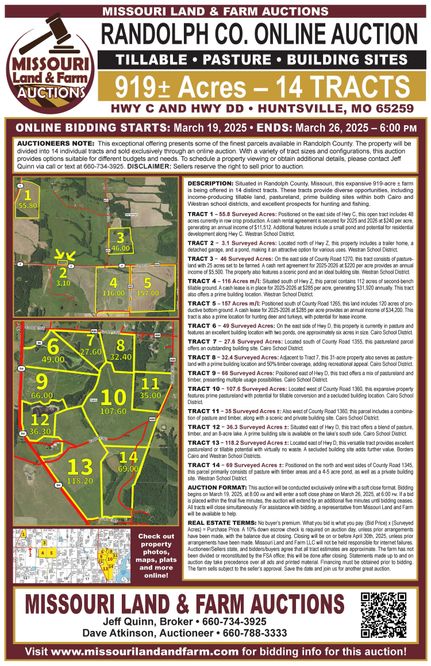 Farm and Ranch in Randolph County, Missouri