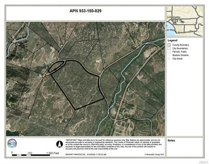 Undeveloped Land in Riverside County, California