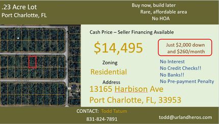 Land for sale in Charlotte County, Florida