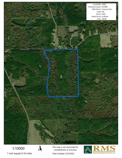 Land for sale in Butler County, Alabama