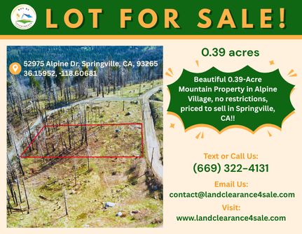 Timberland Property for sale in Tulare County, California