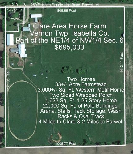 Farm and Ranch for sale in Isabella County, Michigan