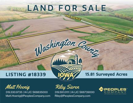 Farm and Ranch for sale in Washington County, Iowa